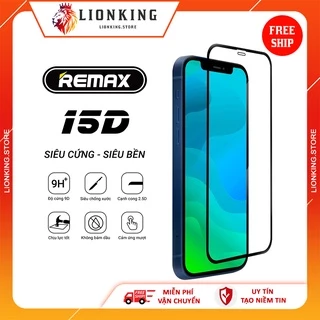 Kính cường lực iphone 6 Plus 7 Plus 8 Plus X Xr Xs Max 11 12 13 pro max Full màn Chống vân 15D Remax