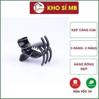 kẹp tóc càng cua 3 răng 5 răng kiểu dáng hàn quốc màu nâu , màu đen hàng đẹp- kho sỉ mb