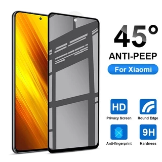 Kính cường lực chống nhìn trộm full màn cho Xiaomi Redmi Poco F5 F4 F3 F2 Pro X3 NFC X4 GT X5 Pro M3 M4 Pro M5 M5S Redmi Note 12 Pro Plus 12s 11 11s 10 9 Pro 10S 9S 12 12C 10C C40 10 10A 9T 9A 9C 8 8A