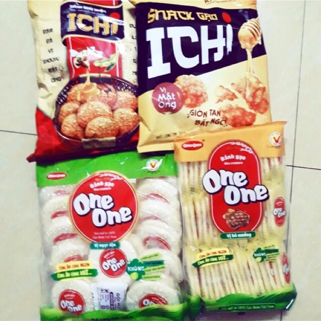 Combo 5 gói bánh gạo One One và Ichi các loại