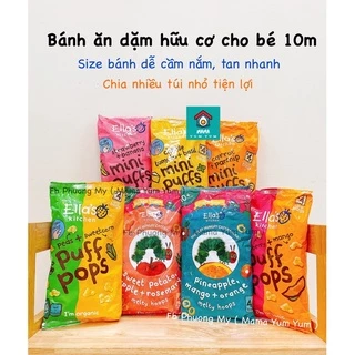 Date 9,12/2024 Bánh ăn dặm Ella’s Kitchen mini pufs, bắp cho bé 10m của Anh