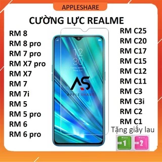 Kính cường lực Realme trong suốt C25 C20 C17 C15 C11 C3 C3i C2 C1 8 pro 7 pro x7 7i 5 pro 6 pro 3 pro 5i 6i 5s