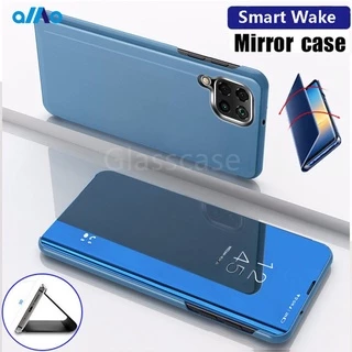 Bao Da Điện Thoại Nắp Lật Mặt Gương Làm Giá Đỡ Cho Samsung Galaxy A22 A52 A72 A32 A42 A02 M02 A02S A12 4g 5g A22 5g Vỏ