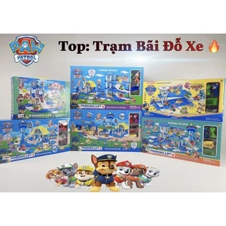 [TỔNG HỢP]Bộ Đồ Chơi Lắp Ráp Mô Hình Bãi Đậu Xe Đường Ray Chó Cứu Hộ PawPatrol🦴