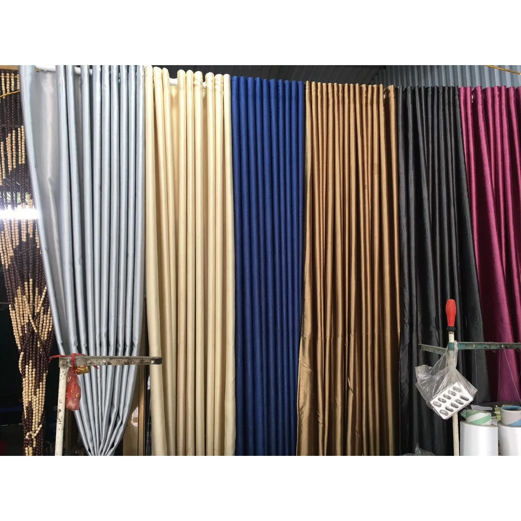 thanh lý rèm vải 7m cao 2m60 đã khoen lỗ sẵn chỉ việc treo