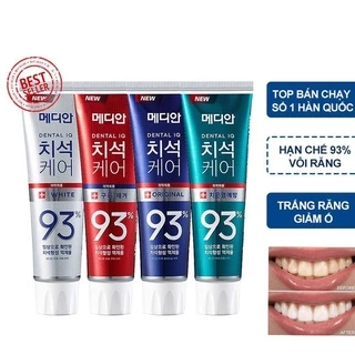 Kem Đánh Răng Trắng Răng Hàn Quốc MEDIAN DENTAL IQ 93% 120g Date 2025