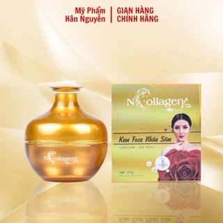 Kem dưỡng ẩm - Kem face nhân sâm dưỡng trắng da giảm nám tàn nhang Ncollagen Hân Nguyễn 25g