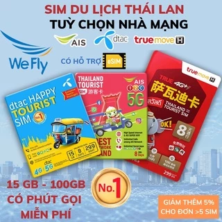 Sim du lịch Thái Lan tốc độ cao 4g không giới hạn dung lượng