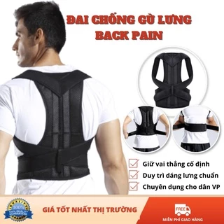 Đai chống gù lưng - vai - eo - chất liệu bền-thoáng - có nẹp cố định cột sống