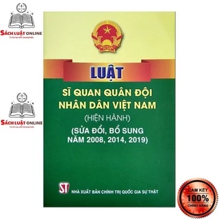 Sách - Luật Sĩ quan quân đội nhân dân Việt Nam (Hiện hành) (NXB Chính trị quốc gia Sự thật)