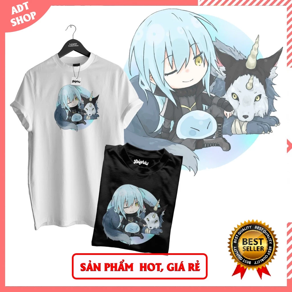 Áo thun Rimuru & Ranga Chibi Anime ngắn tay mẫu mới cực chất giá rẻ siêu HOT