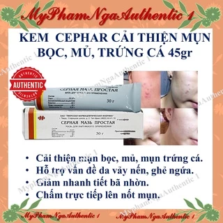 Kem loại bỏ mụn lưu huỳnh Cephar. Loại bỏ mụn trứng cá, mụn bọc, mụn mủ …