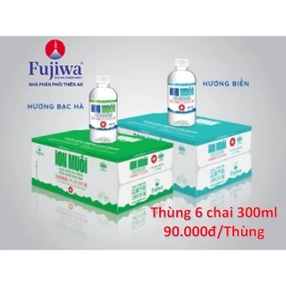 Combo 6 Chai 300ml Bạc Hà - Nước Súc Miệng Ion Muối FUJIWA