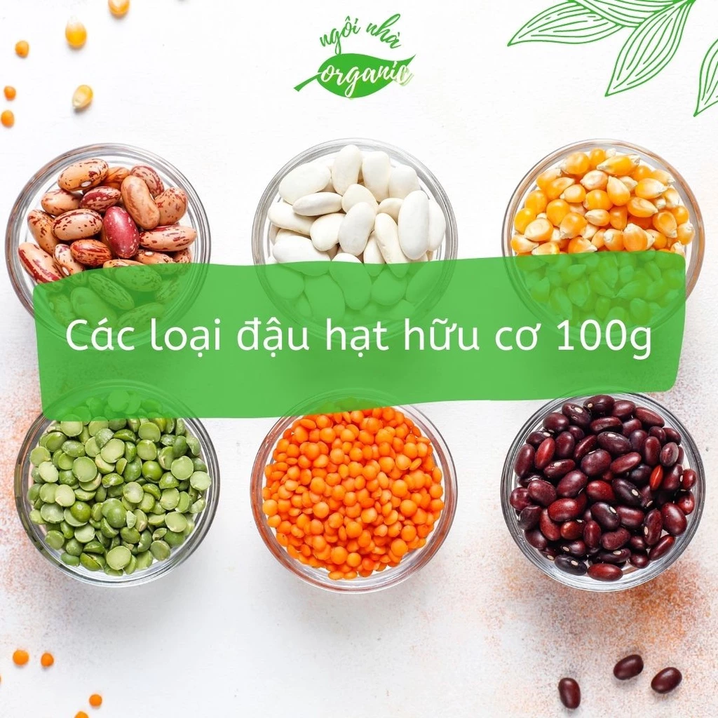 Các loại đậu hạt hữu cơ cho bé ăn dặm 100g