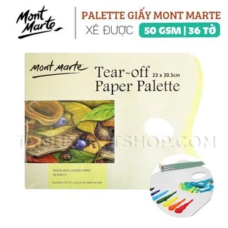 Palette pha màu bằng giấy Montmarte ( chuyên cho Acrylic, Sơn dầu, Màu nước)