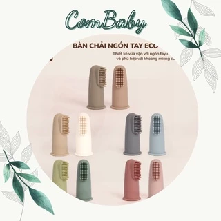 Bàn chải ngón tay Eco Silicone Tobé 2 chiếc siêu mềm mại và an toàn cho bé