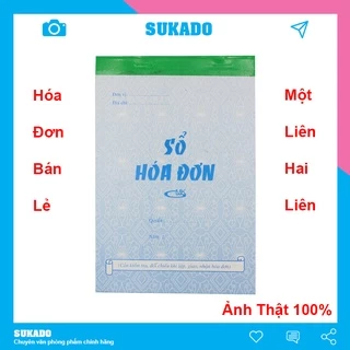 Hóa đơn bán lẻ 1liên/2 liên/3 liên 13x19mm xấp 100 tờ SUKADO