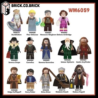 Minifigure Harry Potter Đồ chơi Lắp ghép Xếp hình Mini Mô hình Dumbledore Cornelius Ravenclaw Orion Học Viện Phép Thuật