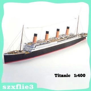 [Szxflie3] 3D 1 / 400 Tàu Titanic Anh DIY Mô Hình Giấy Đồ Chơi Trang Trí Máy Tính Để Bàn