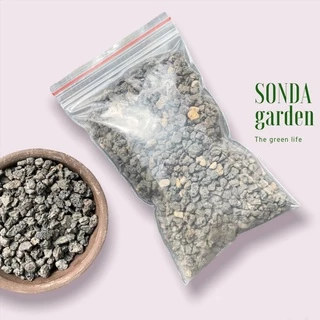 Đá nham thạch đen SONDA GARDEN (1kg) cho sen đá, xương rồng