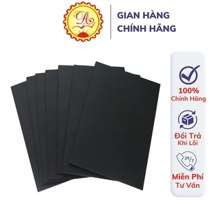 Giấy đen luyện viết chữ Calligraphy Bút mài thầy Ánh 120g (10 tờ)