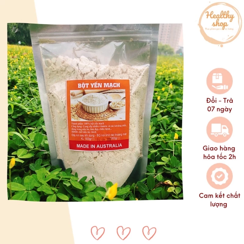 Giá rẻ nhất 500g Bột yến mạch úc nguyên chất 100% làm bánh eatclean, đắp mặt