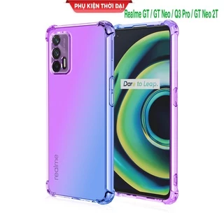 Ốp lưng Realme GT 5G / GT Neo / GT Neo 2T / Realme Q3 Pro dùng chung dẻo đa sắc lồi 4 góc chống sốc chống va đập