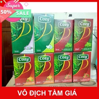 [GIÁ SỈ] TRÀ COZY TÚI LỌC HƯƠNG DÂU - ĐÀO - BẠC HÀ - TÁO - SEN - NHÀI - HỒNG TRÀ - HOA C ÚC - VẢI - 20 tép/ gói