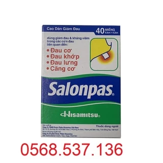 Cao Dán SALONPAS - Hộp 40 miếng