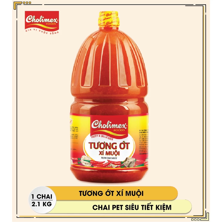 Tương ớt xí muội Cholimex chai Pet 2.1kg