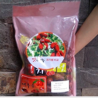 [ Hàng Chính Hãng] Táo đỏ TÚI sấy khô Hàn Quốc loại 1 gói 500g( Date MỚI)