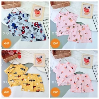 B1-nhí(10-16kg) Sale !!!  Bộ cộc xuất hàn in tràn chất cotton lạnh hàng quảng châu (SP002123 ) shop phúc yến