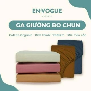 Ga giường bo chun Cotton Organic Envogue Home 1m6x2m - 1 chiếc