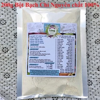 Bột Bạch Chỉ 200g có giấy VSATTP và ĐKKD nguyên chất thiên nhiên 100% dùng để đắp mặt đa công dụng