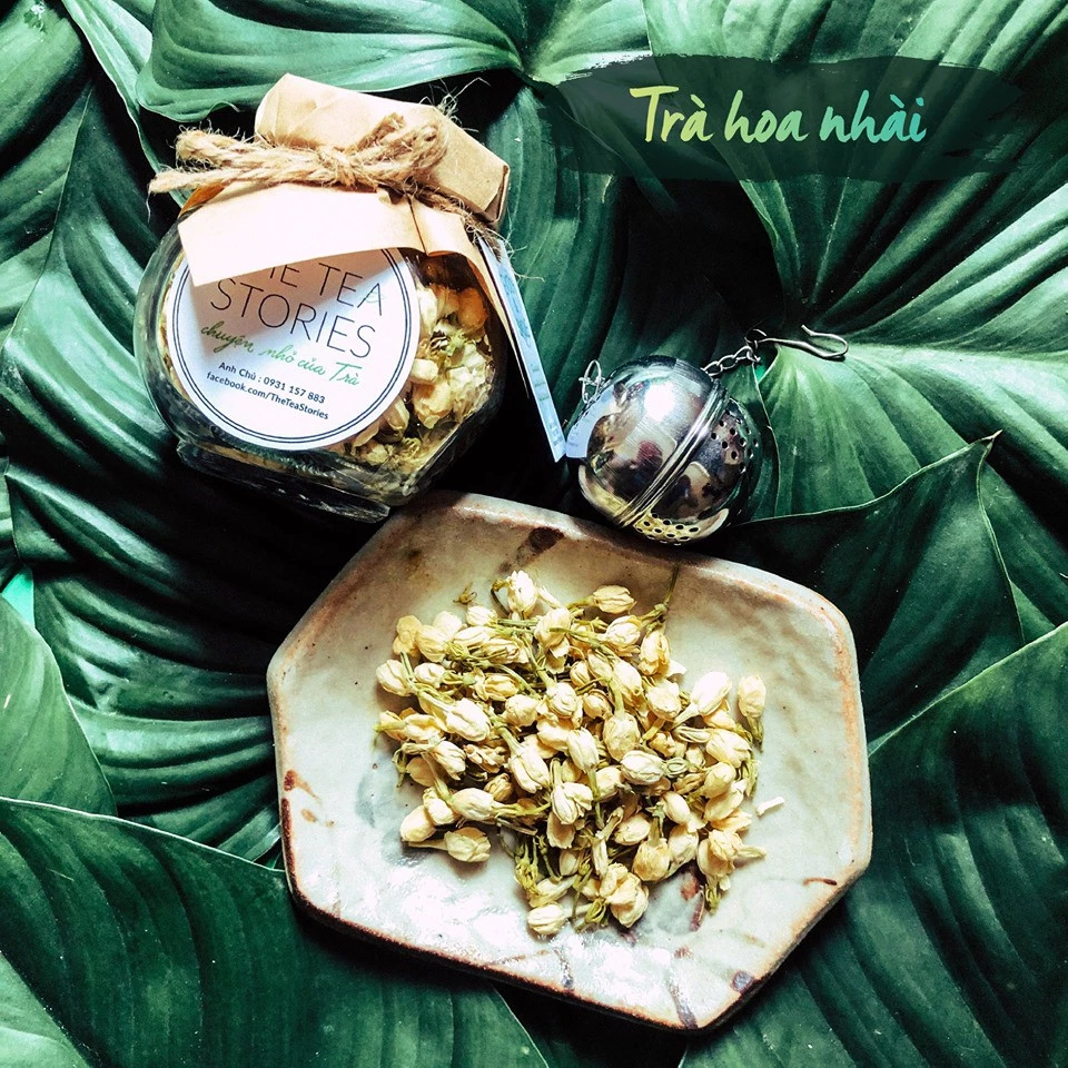 Trà Hoa Nhài giảm căng thẳng, mất ngủ, đau đầu - The Tea Stories