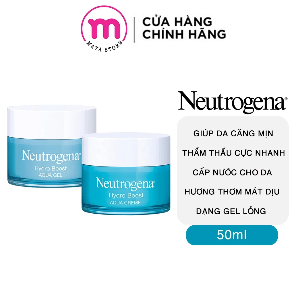Kem dưỡng ẩm Neutrogena Hydro Boost Aqua Cream/ Aqua Gel 50ml