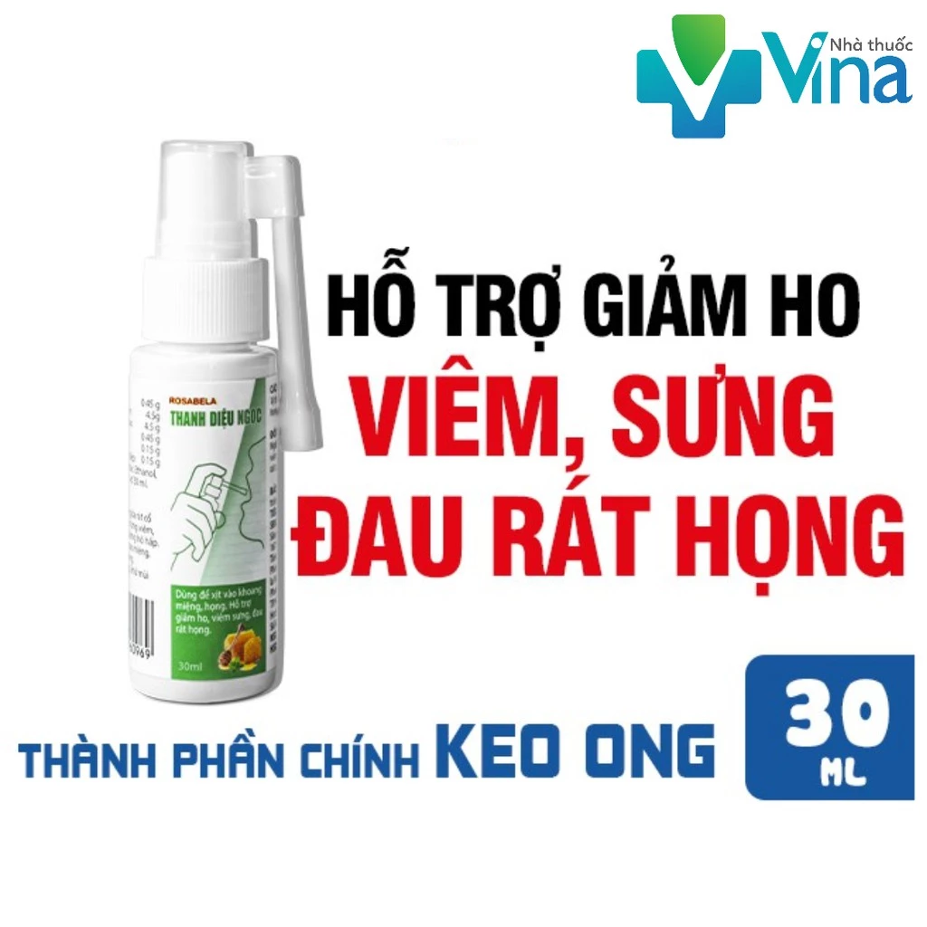 Dung dịch xịt họng Thanh Diệu Ngọc - hỗ trợ giảm ho, ngứa rát cổ họng