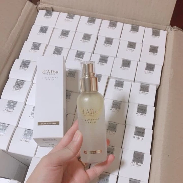 (100ml) Xịt khoáng serum d'Alba tinh chất bơ và vàng 24k KOREA