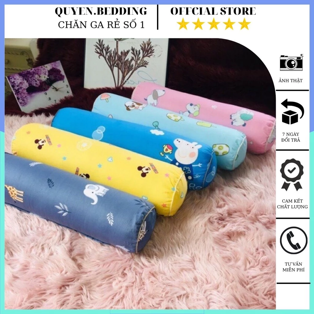 Gối ôm cho bé gối ôm cho bé sơ sinh 100% cotton siêu mềm mịn thoáng khí an toàn cho bé nhiều hình ngộ nghĩnh đáng yêu