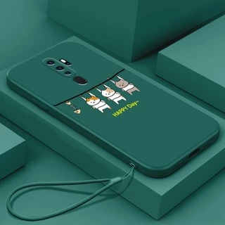 ốp lưng oppo A5 2020 oppo a9 2020 Ốp Điện Thoại Silicon Mềm Mịn Thiết Kế Hình Mèo Cho oppo A5 2020 oppo a9 2020 LSMM01 viền vuông cute