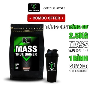 Combo Mass True Gainer - Sữa Tăng Cân Tăng Cơ- Loại 2.5KG kèm Bình Lắc