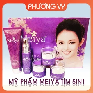 [CHÍNH HÃNG] Bộ mỹ phẩm Meiya tím 5in1 kHÔNG VỎ, chuyên làm mờ nám, tàn nhang và dưỡng trắng da, kem nám mỹ phẩm Meiya.