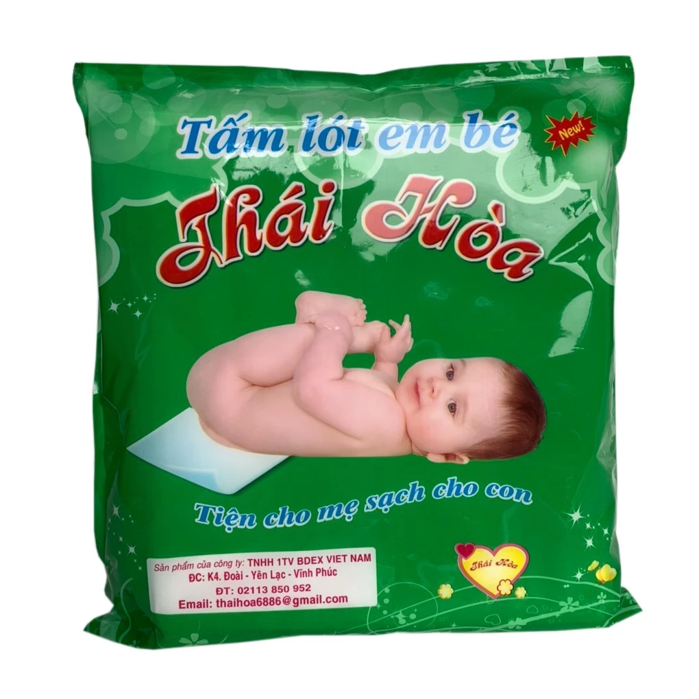 Tấm lót phân xuThái Hòa cho trẻ sơ sinh