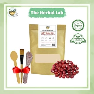 [THE HERBAL LAB] Bột Đậu đỏ nguyên chất HANDMADE + tặng bộ dụng cụ đắp mặt