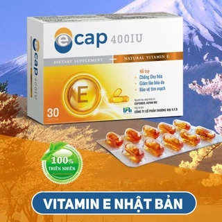 Vitamin E Cap 400IU cao cấp [Chính Hãng] Làm đẹp sáng da mịn màng chống lão hóa