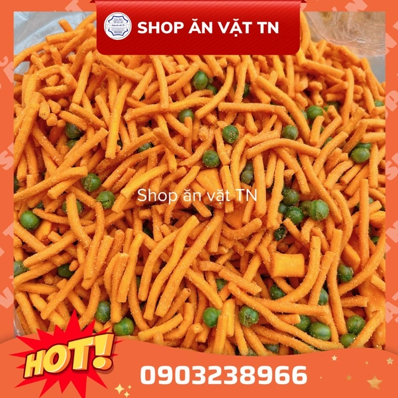 Bim snack tăm que đậu hà lan (gói 250gr)