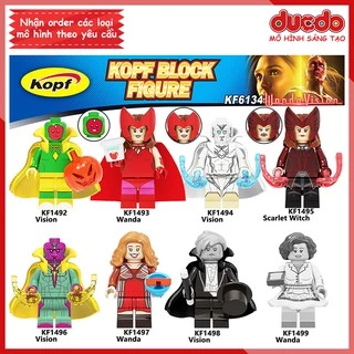 Minifigures các nhân vật trong Wandavision - Đồ Chơi Lắp Ghép Xếp Hình Mini Mô hình Iron Man Kopf KF6134