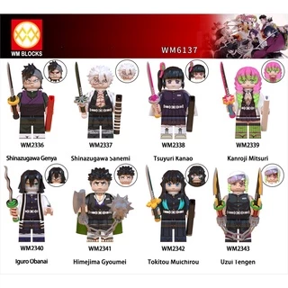 Minifigures Các Mẫu Nhân Vật Kimetsu No Yaiba Trong Phim Thanh Gươm Diệt Quỷ Demon Slayer WM6137 - Đồ Chơi Lắp Ráp Mini