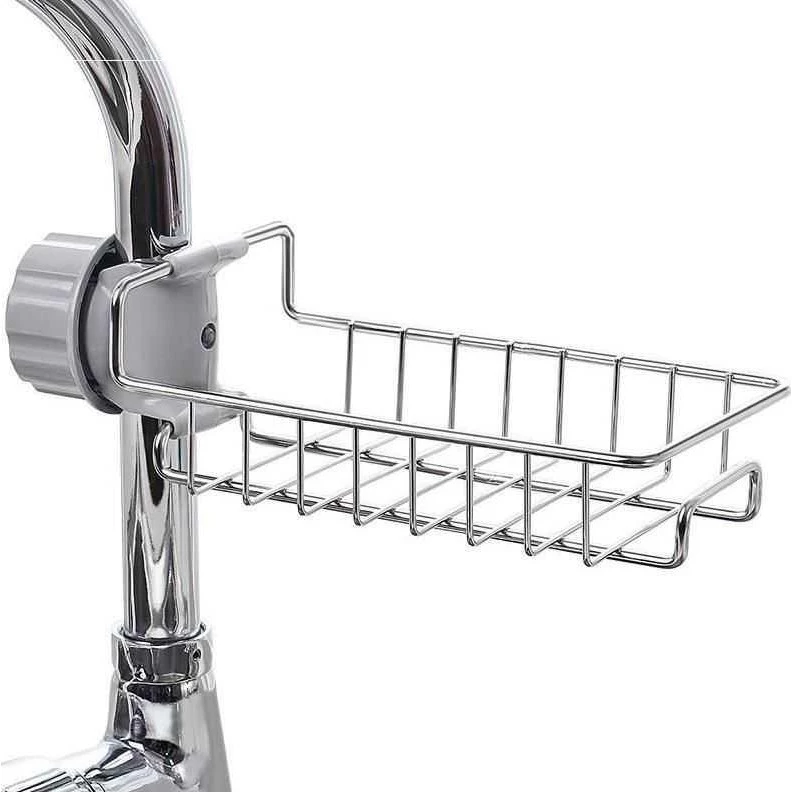 Giá inox treo vòi đựng giẻ rửa bát chén đa năng ,Kệ treo inox 304, Gọn gàng, Tiện Dụng