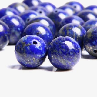 Chất lượng cao cấp A tự nhiên lapis lazuli hạt đá mịn lapis lazuli miếng đệm rời hạt để làm đồ trang sức vòng tay